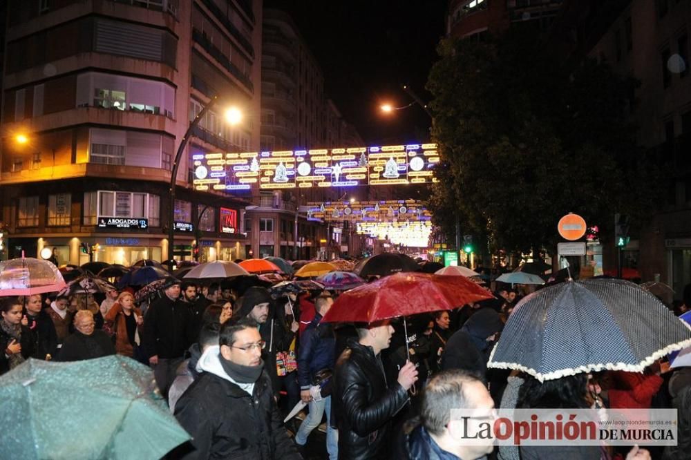 Protesta por la agresión a Andrés Martínez