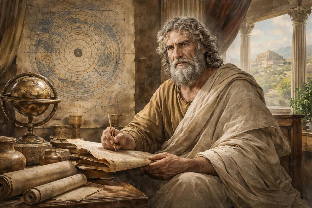 Representación de Anaximandro de Mileto