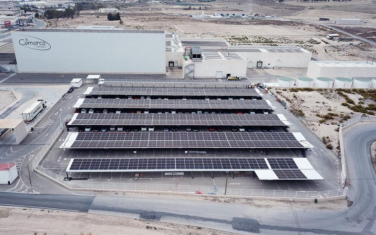 Gracias a esta infraestructura, La Comarca Meats podrá producir más de 3,8 millones de kWh anuales de energía renovable.