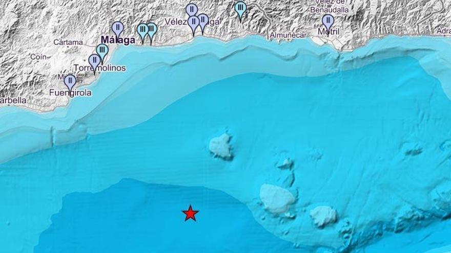 Mapa de intensidades del terremoto.