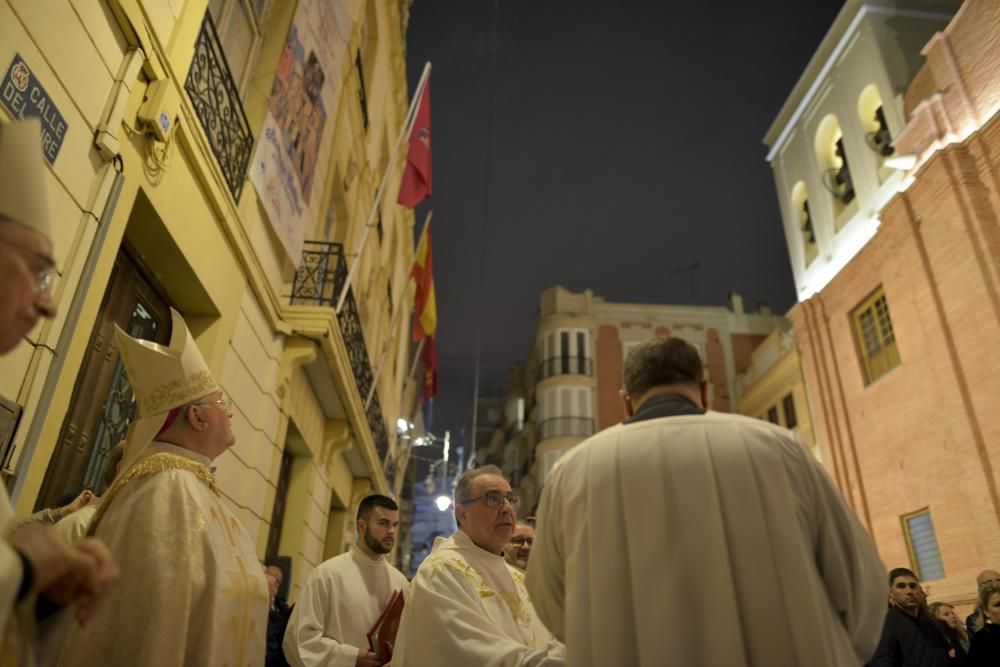 Inauguración de la fachada de la iglesia de Santa María de Cartagena