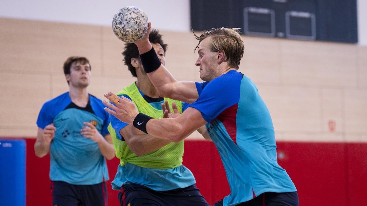 Acción de un entrenamiento en el Palau