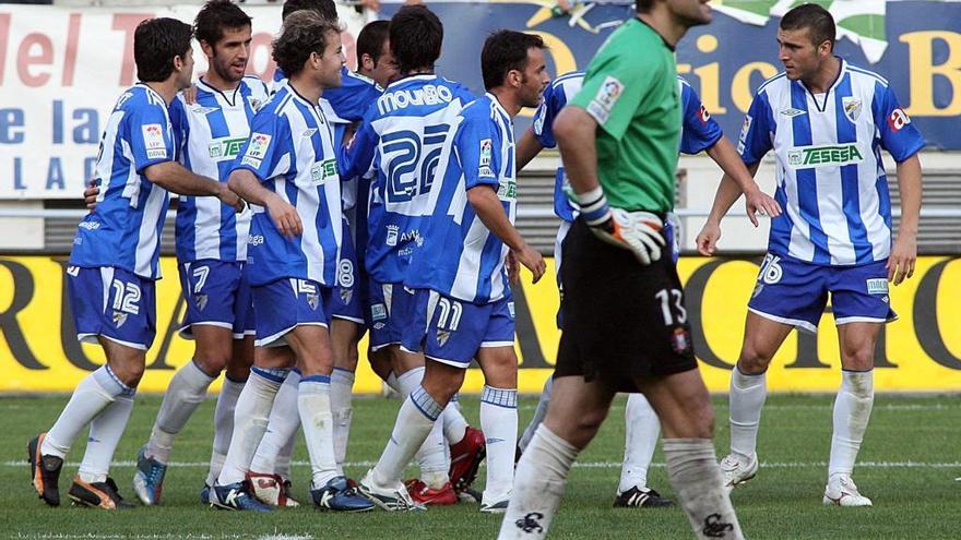 El Málaga CF salió del descenso hace ahora trece temporadasganando 4-0 al Lorca