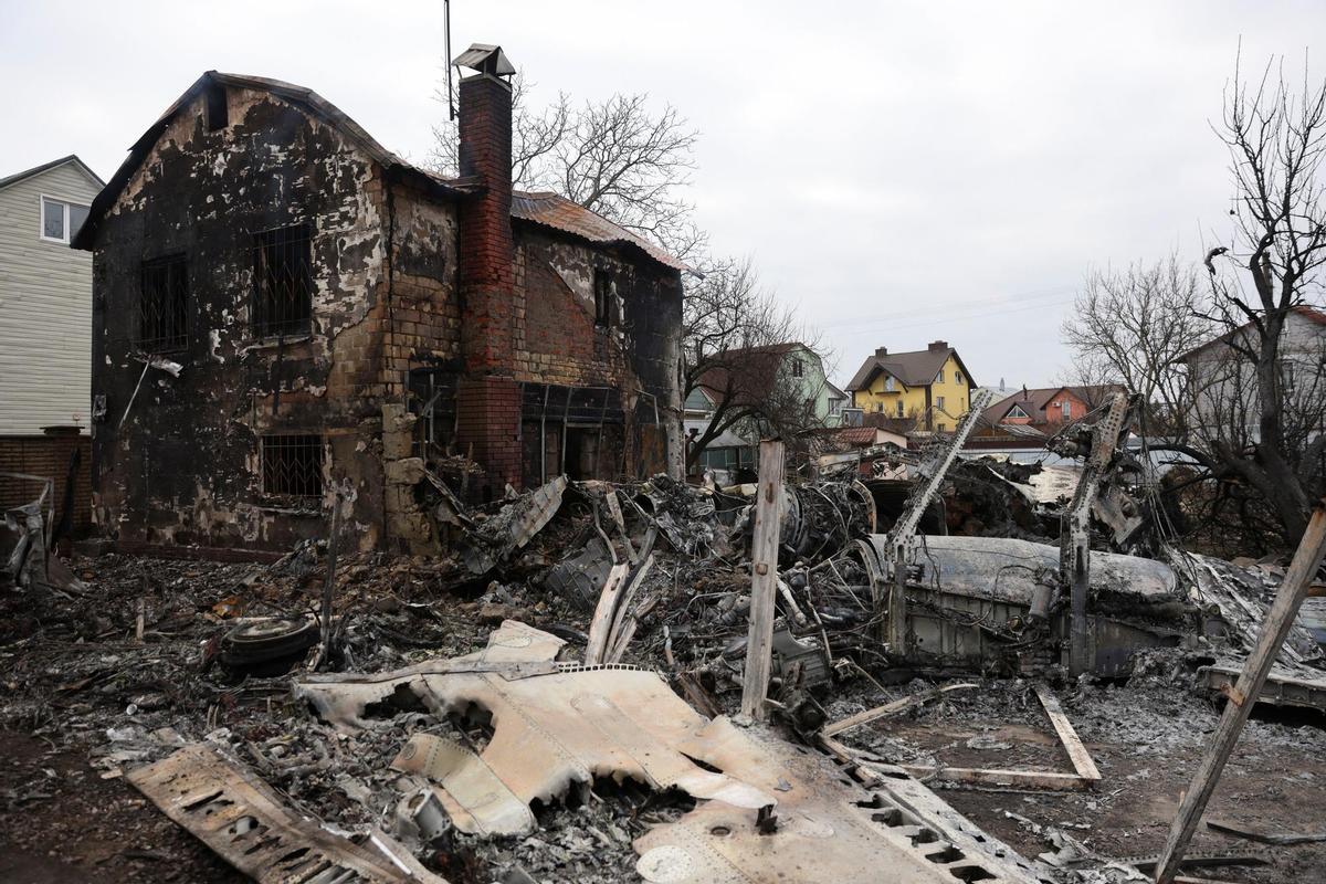 Edificios destruidos tras los bombardeos rusos.