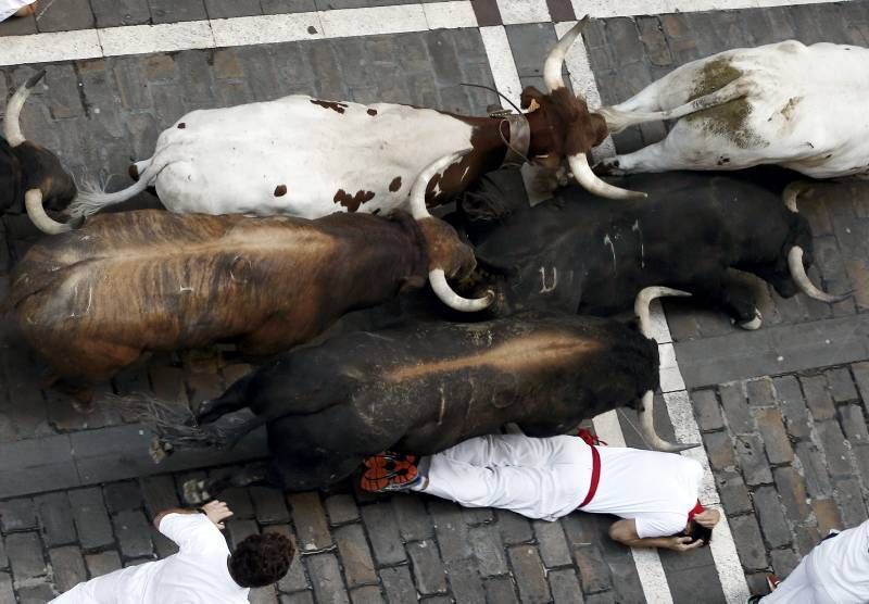 Fotogalería del tercer encierro