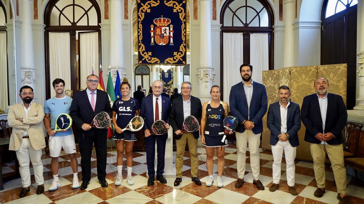Presentación del Victoria Málaga Open 1000 en el Ayuntamiento.