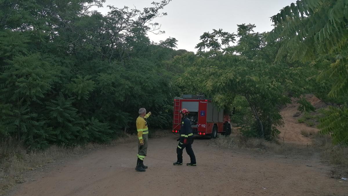 Bomberos de Toro, en el paraje del regatón Guindón en el que se registró el quinto fuego