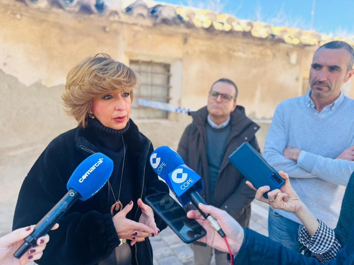 Belén Pérez durante su comparecencia de este lunes.