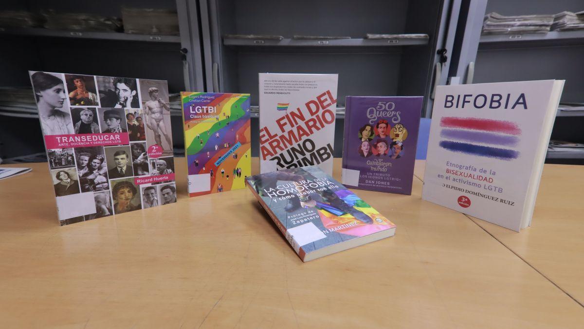 Los libros de temática LGTBi objeto de la polémica.