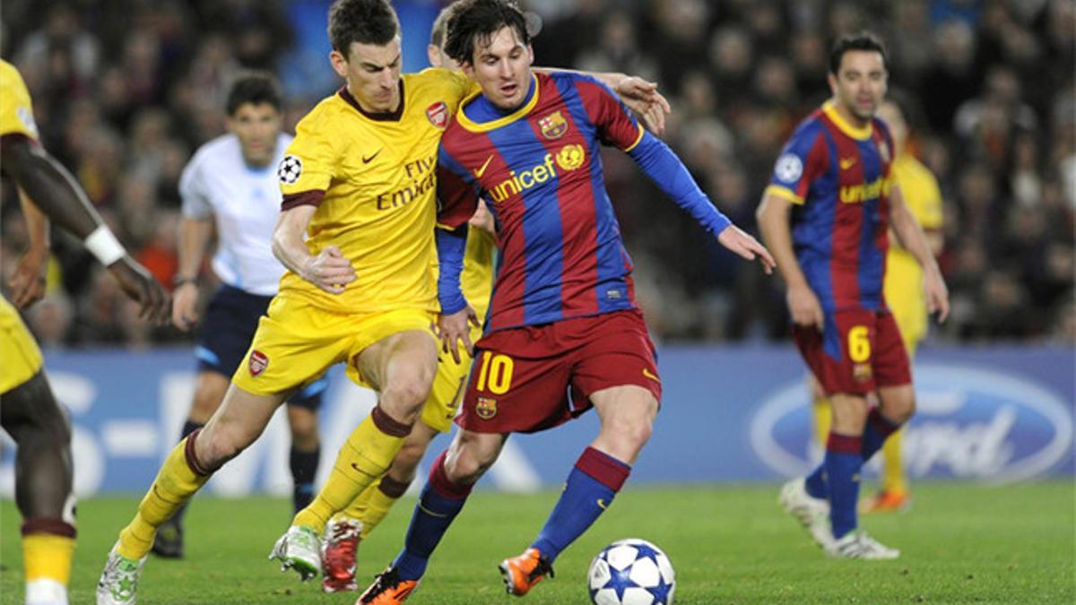 La última vez que Barça y Arsenal se enfrentaron el Champions League fue en el 2011