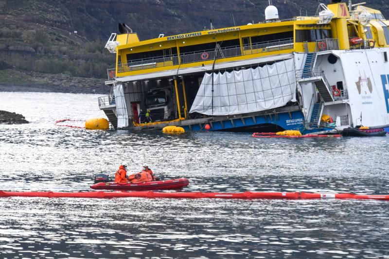 Nuevo intento de reflotar el ferry de Fred Olsen