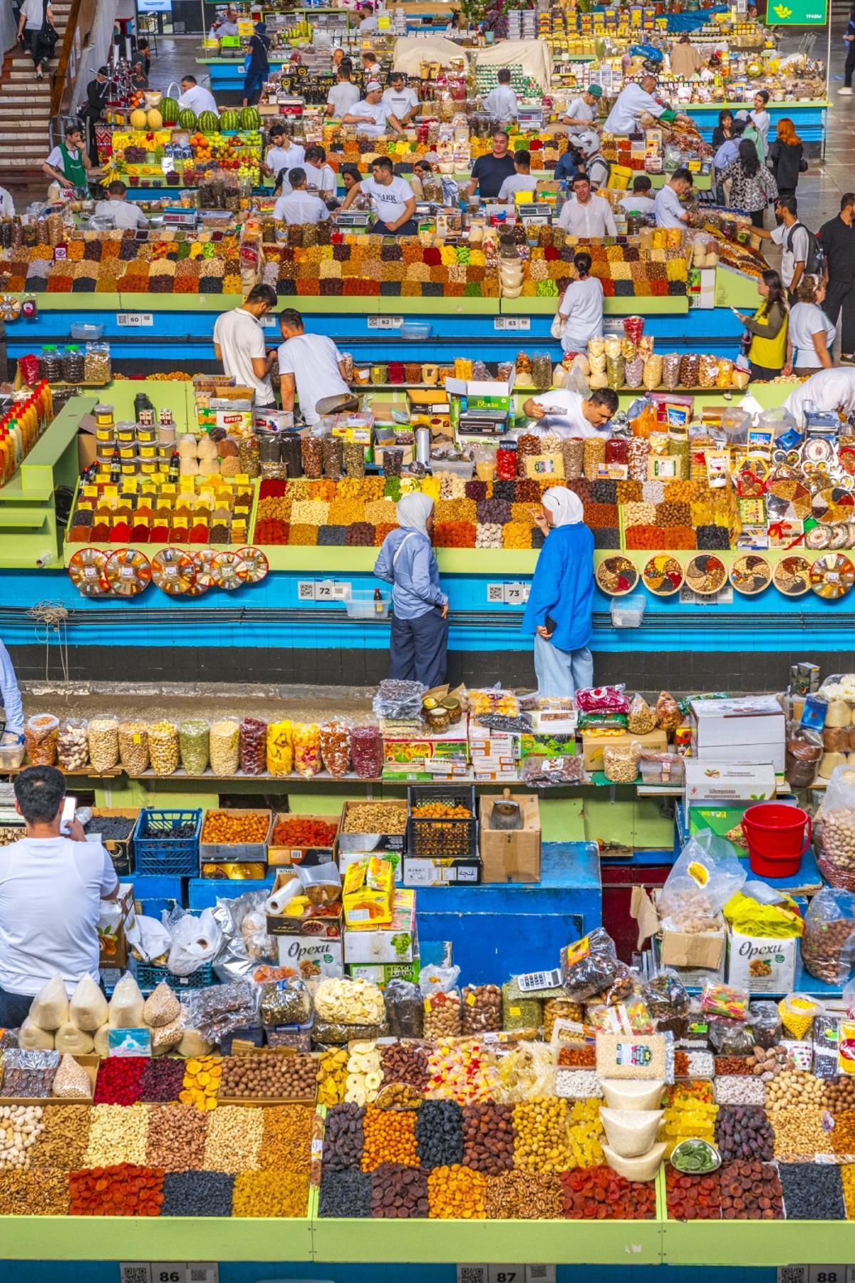 Mercado Verde de Almaty.