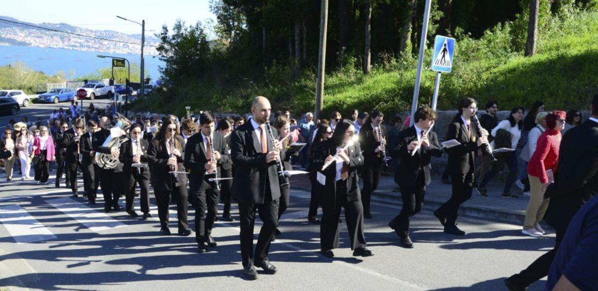 La Banda de Música, durante el recorrido. | GONZALO NÚÑEZ