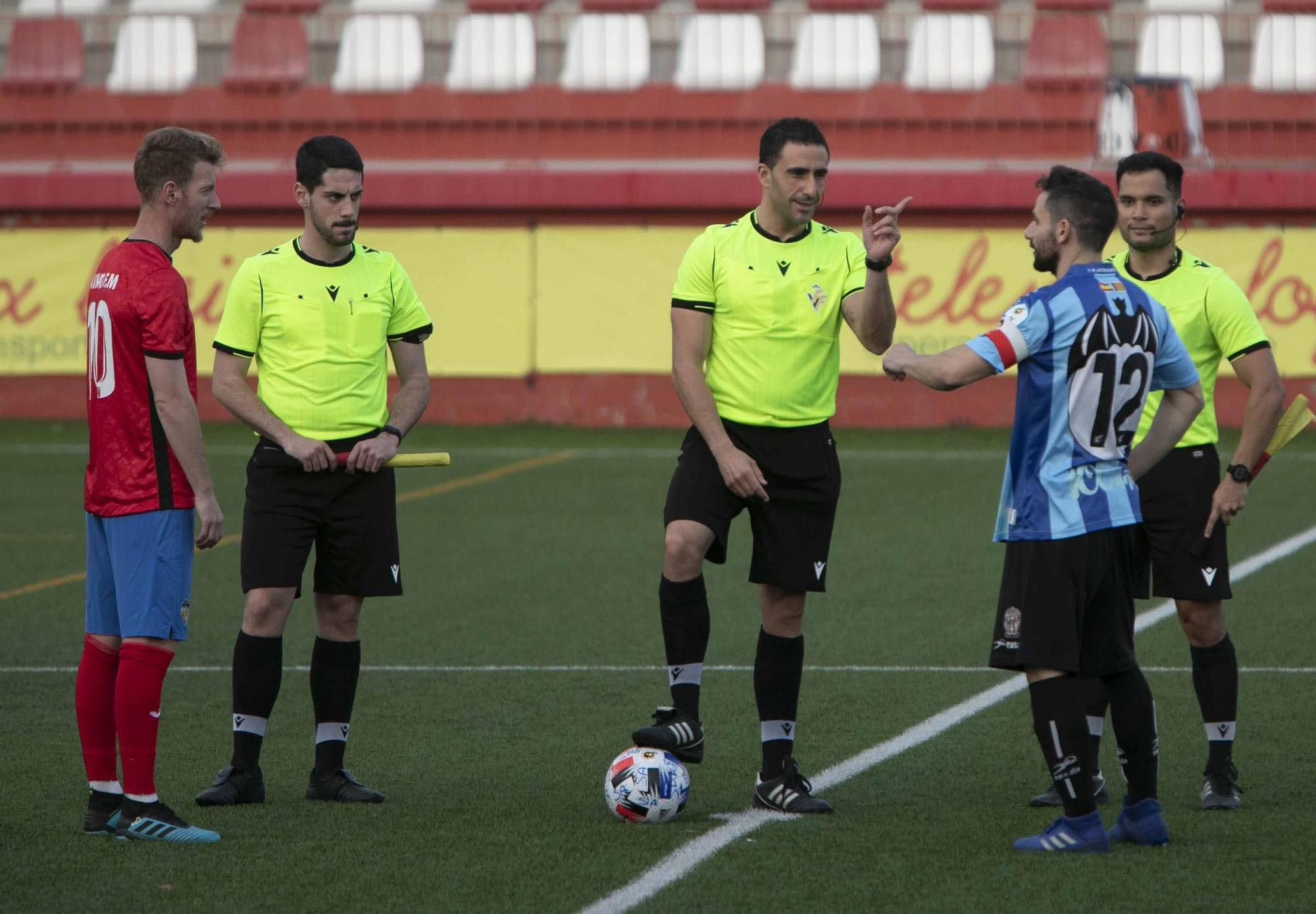 Empate entre el Atlético Saguntino y el CD Acero, en un inusual  derbi, con el Saguntino como local en el Fornás.