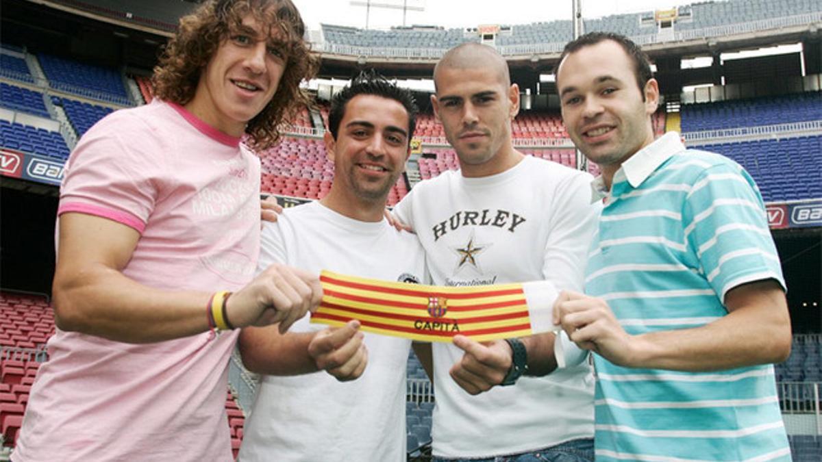 Puyol, Valdés, Xavi e Iniesta marcan el fin de una época del Barça