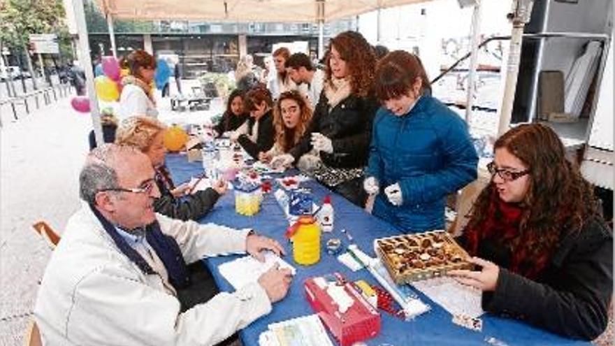 Una campanya de prevenció pel Dia Mundial de la Diabetis celebrada el 2009 a Girona.