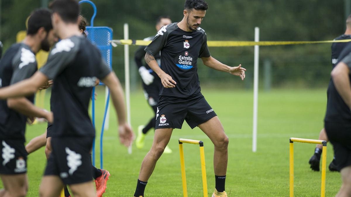 Pimer entrenamiento de la pretemporada del Dépor 2021-2022