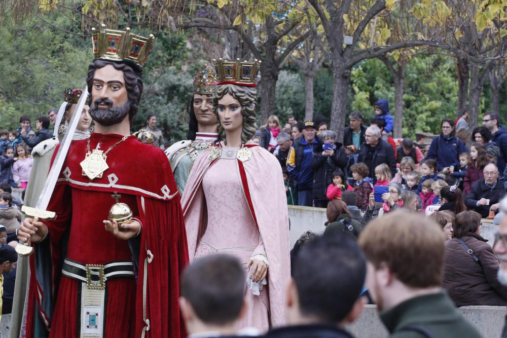 Plantada de gegants i cercavila a Girona