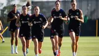 El segundo entrenamiento de la pretemporada 2024/2025 del Barça femenino.