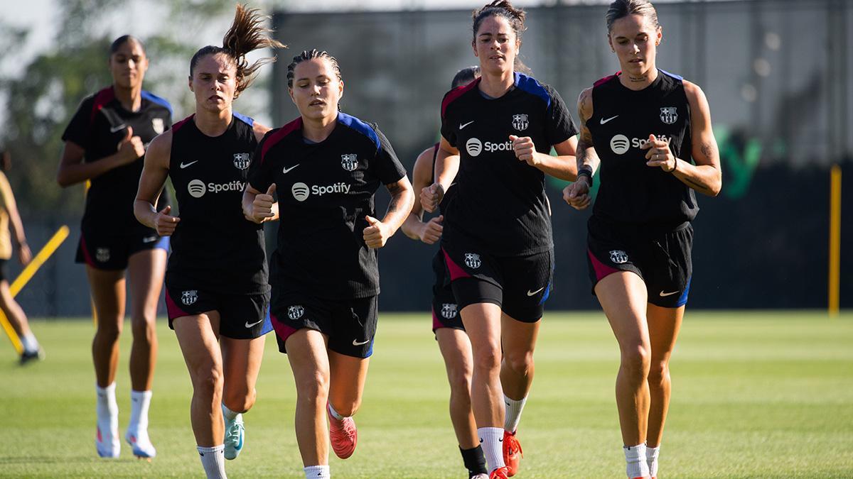 El segundo entrenamiento de la pretemporada 2024/2025 del Barça femenino.