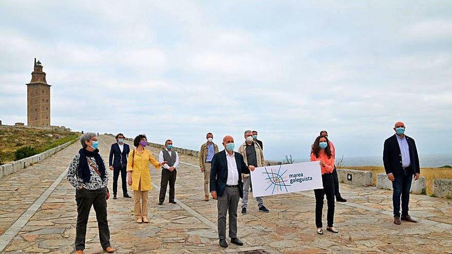 Marea Galeguista, con Pancho Casal, en A Coruña.