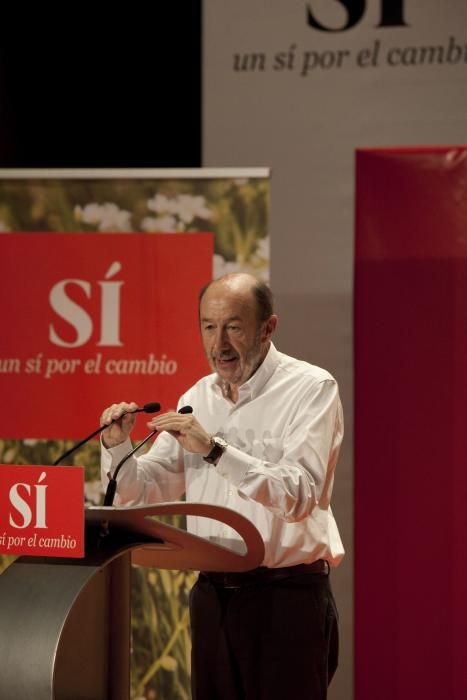 Acto del PSOE en Gijón con Alfredo Pérez Rubalcaba