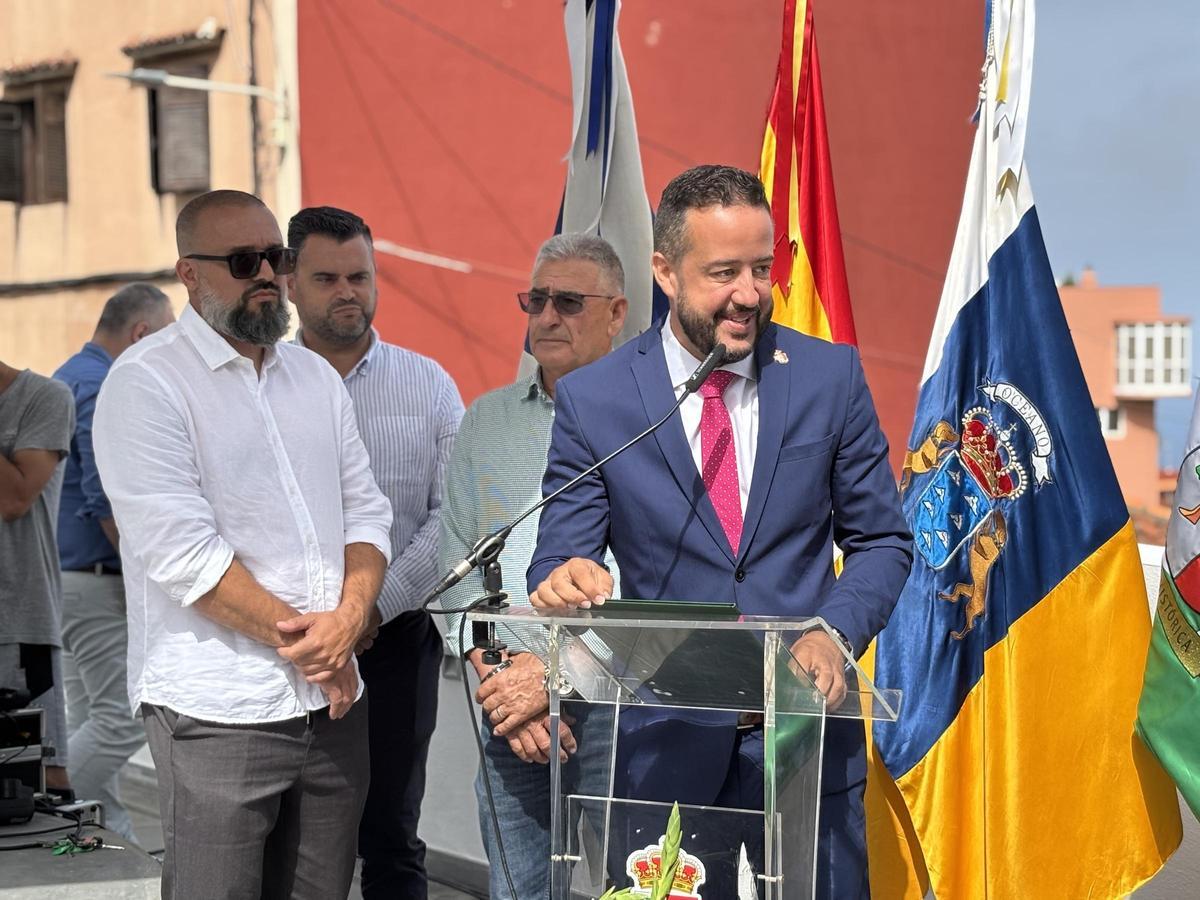 El alcalde en la presentación del acto