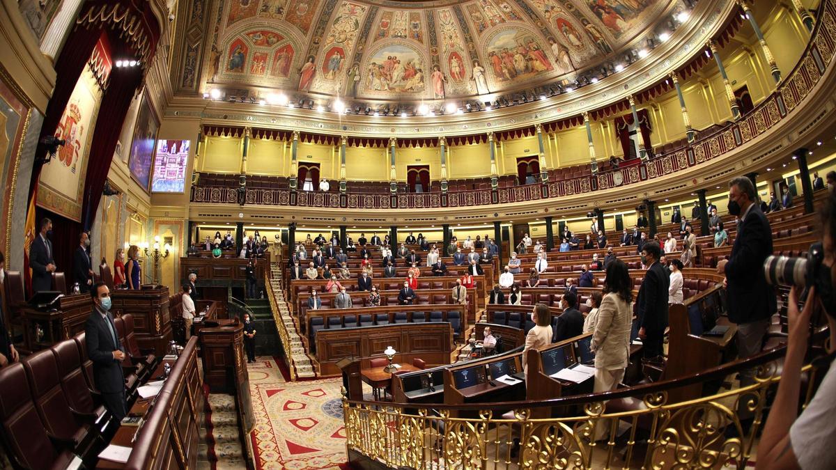 Una vista del Congreso de los Diputados.