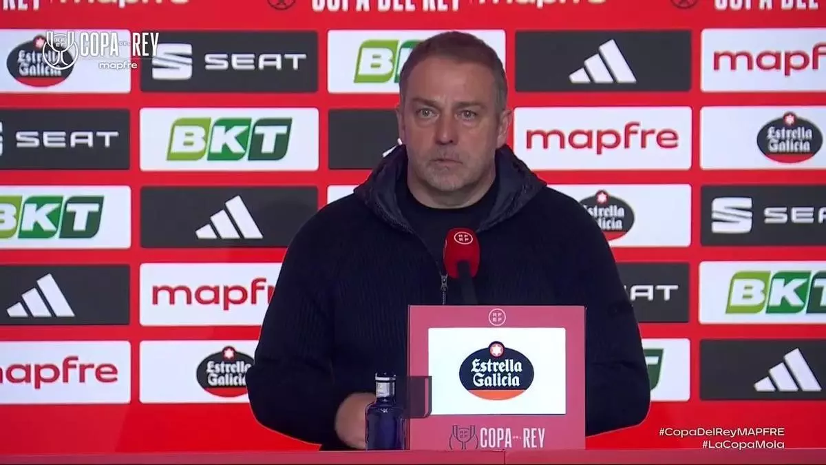 El brutal enfado de Flick ante el Atlético