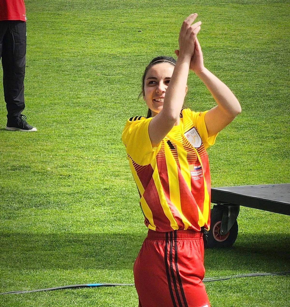 Queralt Torradeflot amb la selecció catalana absoluta