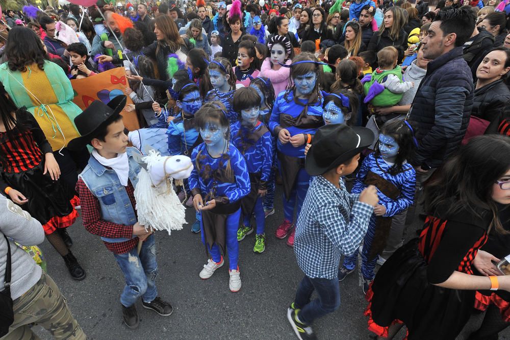 Un instante del carnaval en El Pla