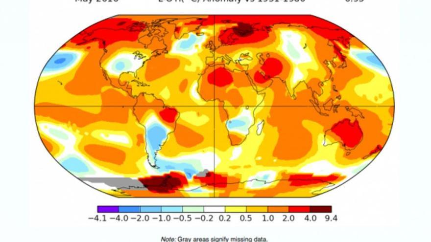 El mayo más cálido en la Tierra desde que hay registros