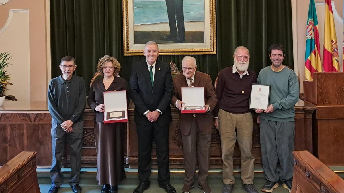 Els guanyadors dels premis Valencià de l'Any, en l'acte celebrat a l'Ajuntament de Castelló.