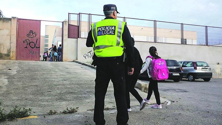 El colegio de Son Roca días después de la agresión.