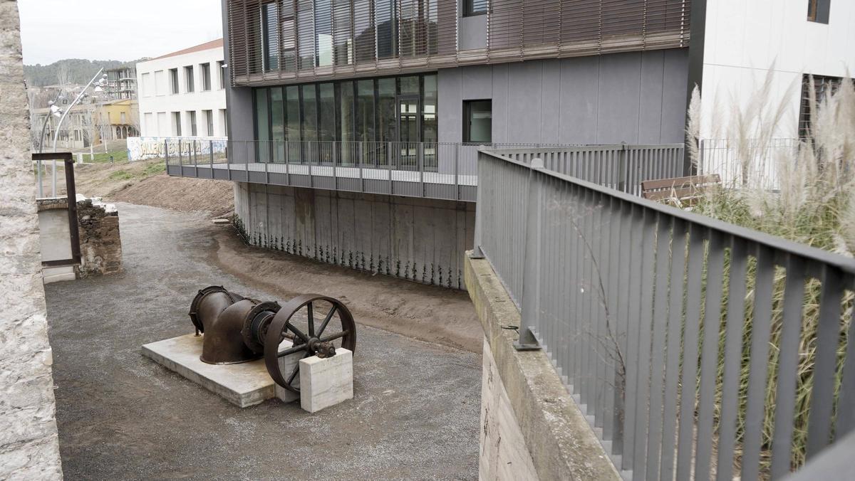 Detall de la turbina que es conserva en aquest espai