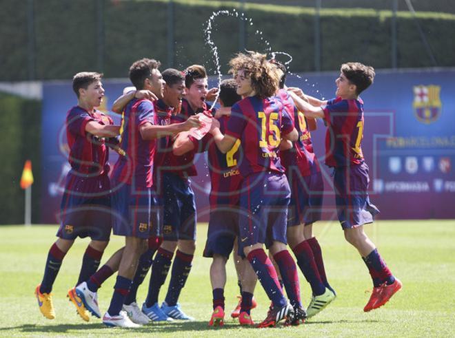 El FC Barcelona cadete, campeón de liga