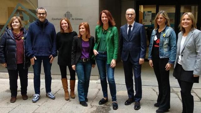 Madrenas amb la majoria de regidors de l'equip de govern.