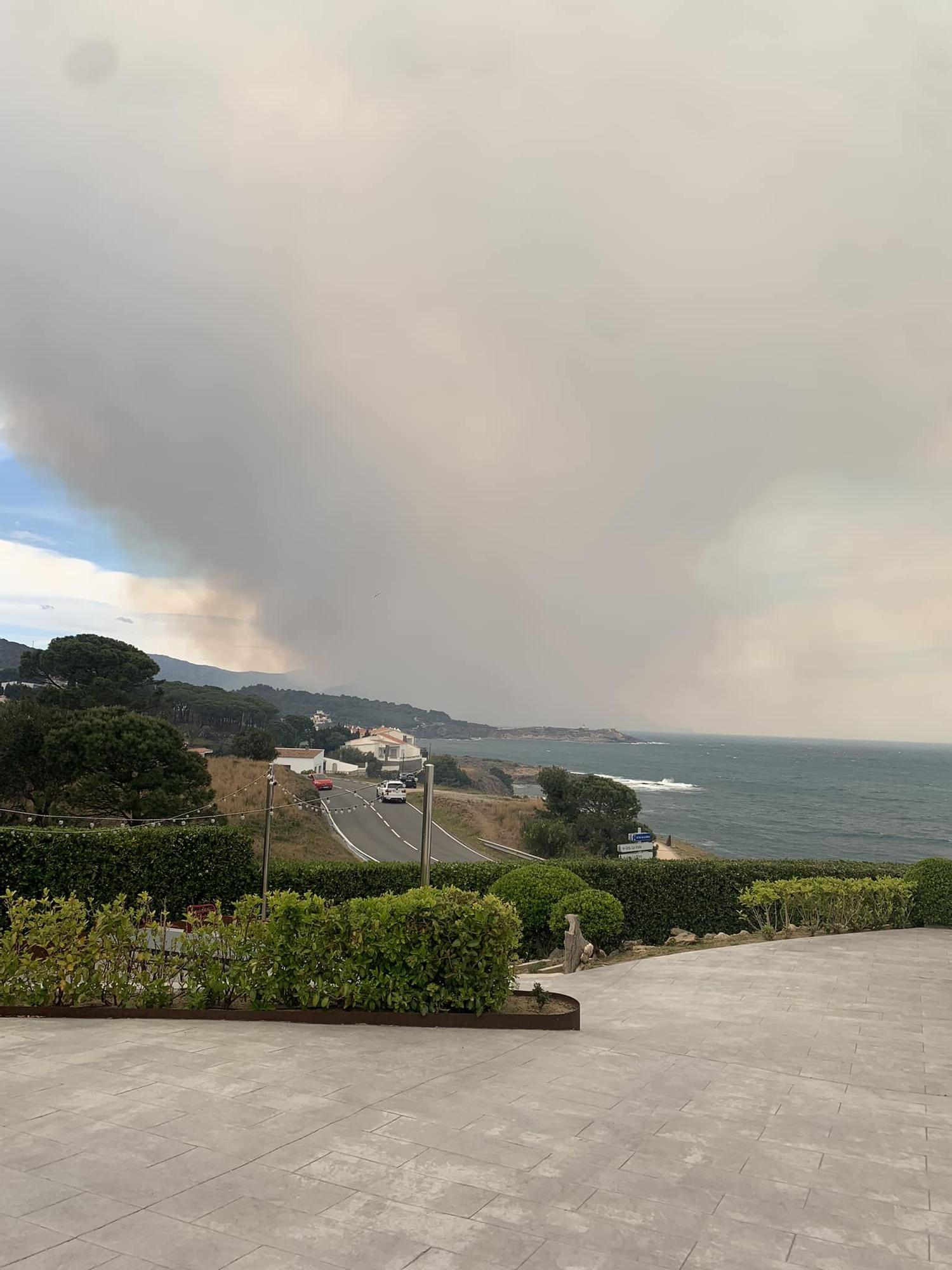 L'incendi que ha cremat a Portbou els dies 16 i 17 d'abril