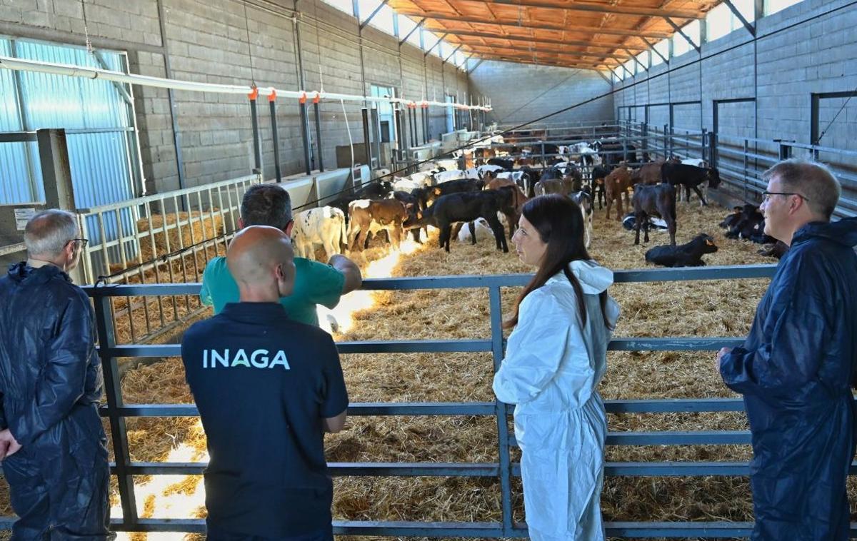 Gómez, en las instalaciones de Inaga