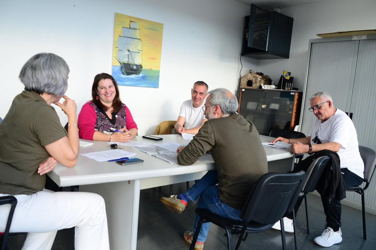 Junta de portavoces celebrada en Cangas este martes por la tarde.