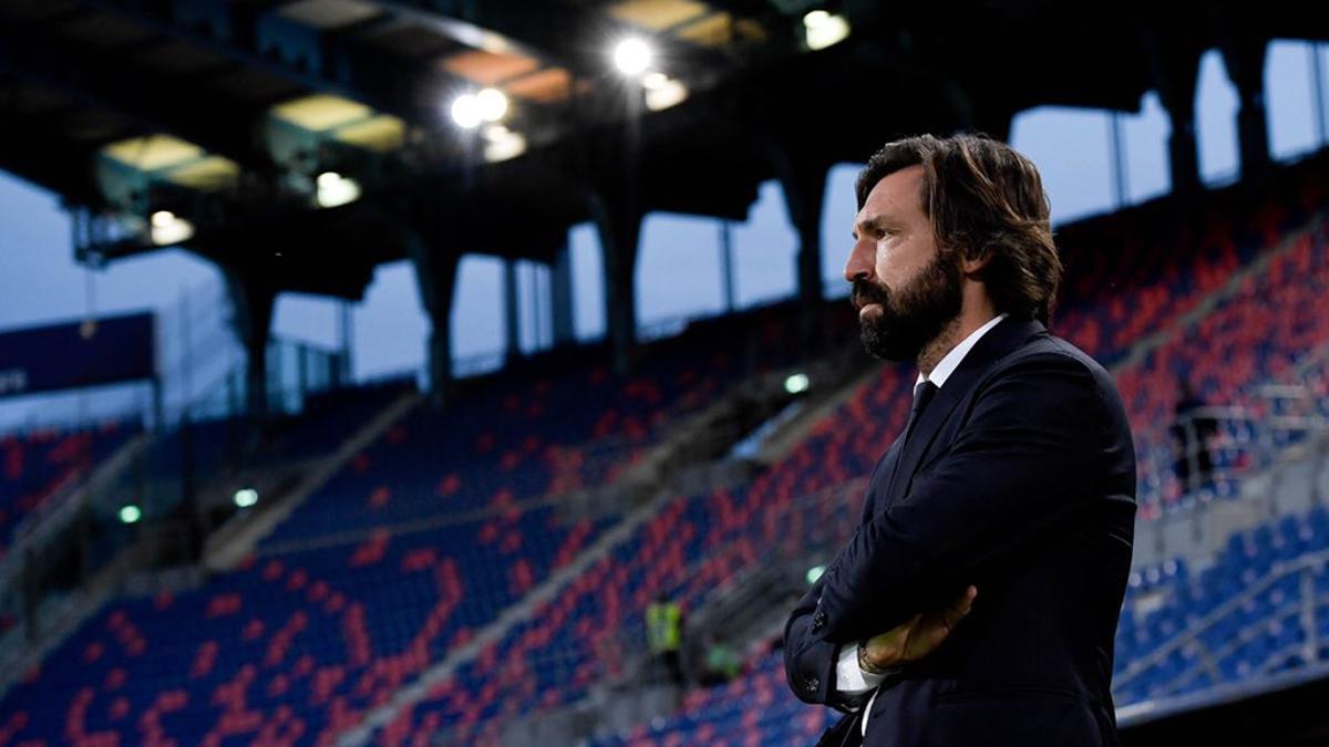 Andrea Pirlo, en su etapa como entrenador de la Juventus.