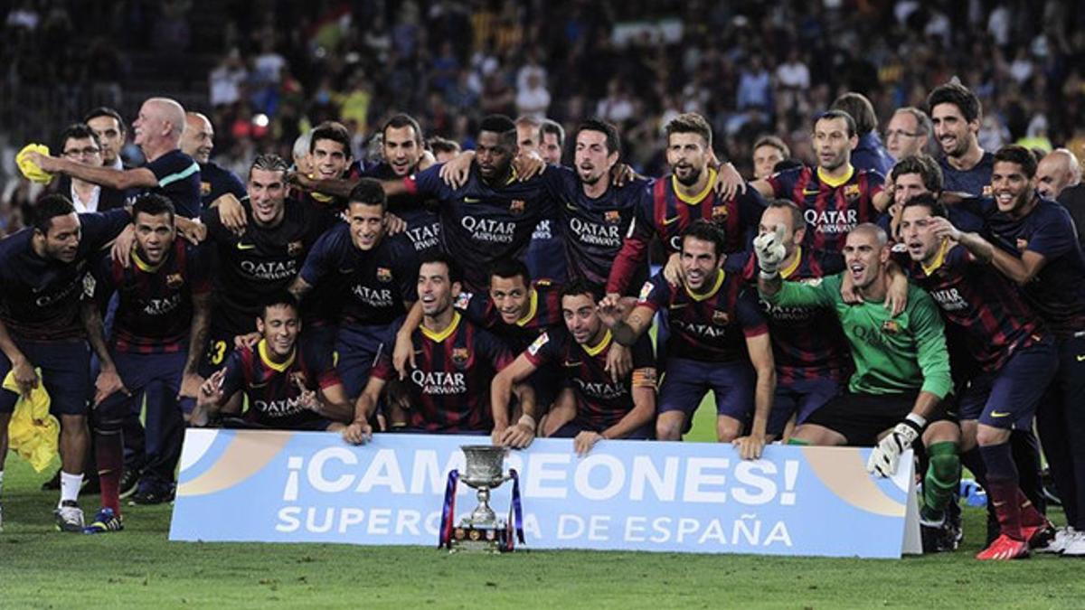El Barça conquistó la última Supercopa de España en la temporada 2013-2014