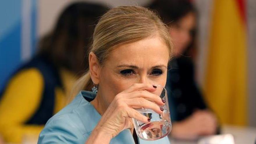 Cifuentes en la reunión del Comité Ejecutivo del PP de Madrid.