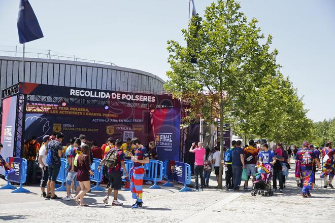 La fan zone del FC Barcelona en Madrid