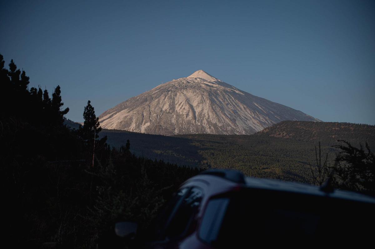 El Teide nevado en una imagen tomada el pasado 1 de marzo.