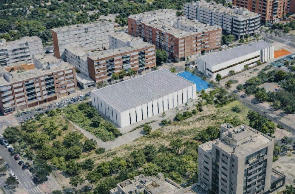 Boceto de la Ciudad del Baloncesto que propone ejecutar la Fundación Lucentum en el Garbinet.