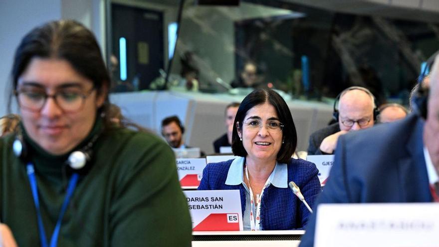 Carolina Darias propone un plan europeo de salud mental en Bruselas