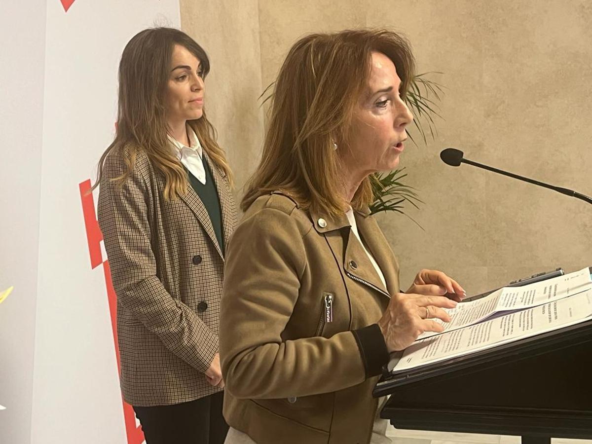 La concejala de Educación, Belén López, este viernes en rueda de prensa tras la Junta de Gobierno.