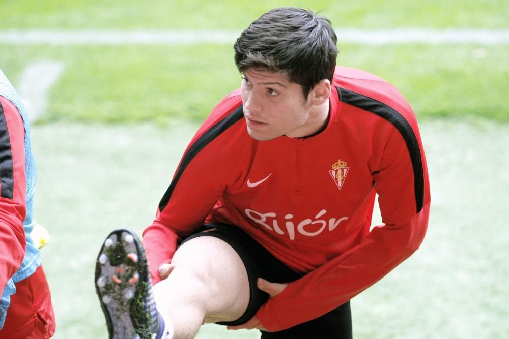 Entrenamiento del Sporting de Gijón