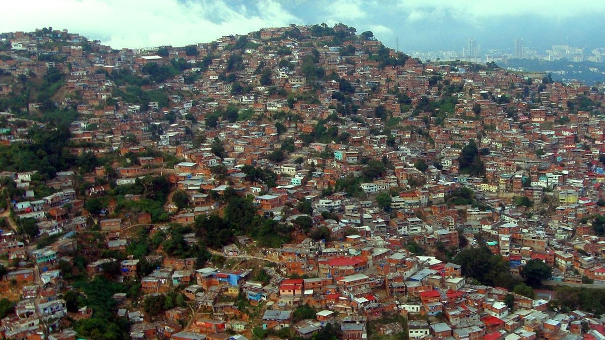 Imagen de Unicef de la barriada de Petare en Caracas.